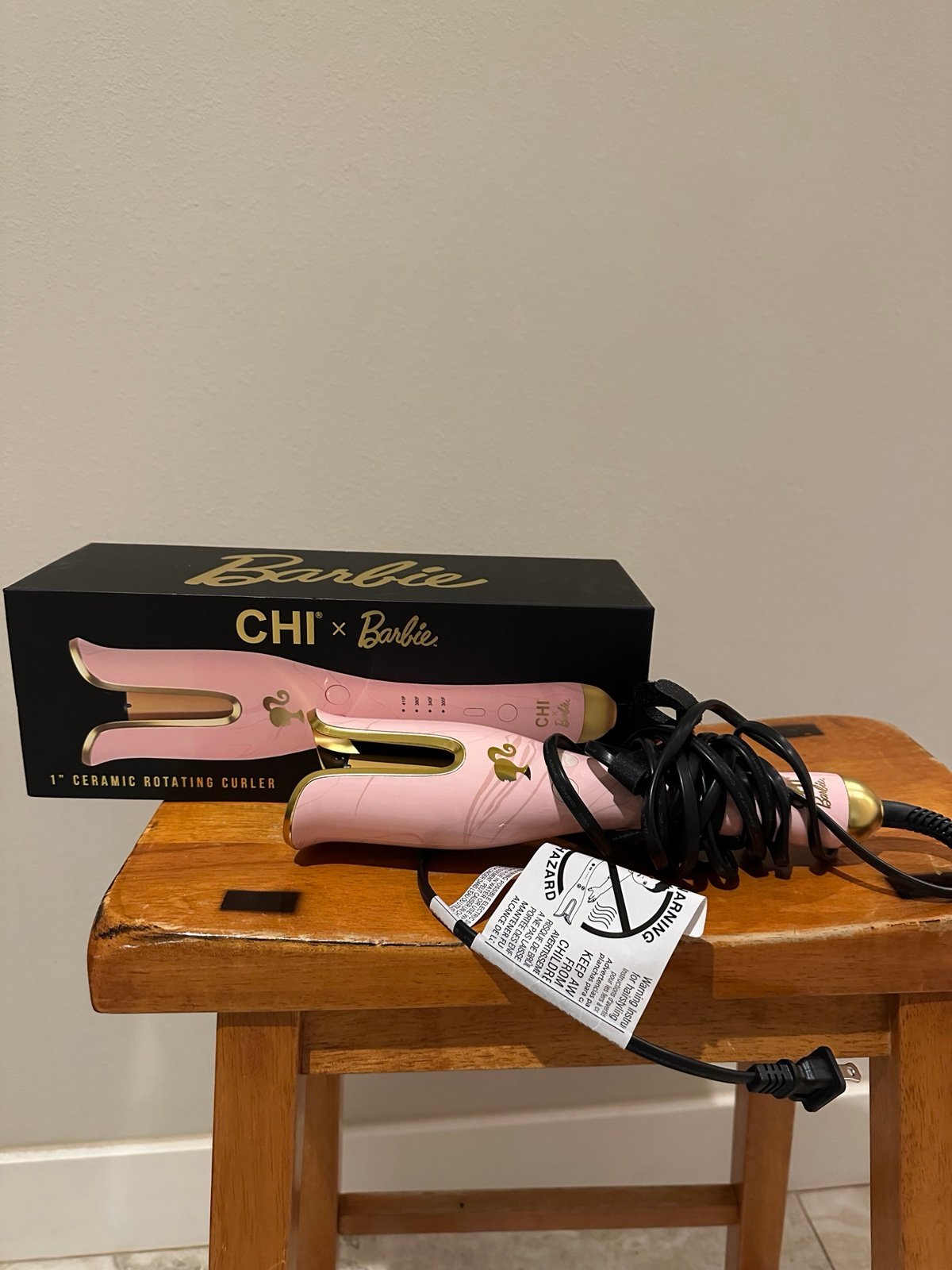 CHI x Barbie Rotating Curler