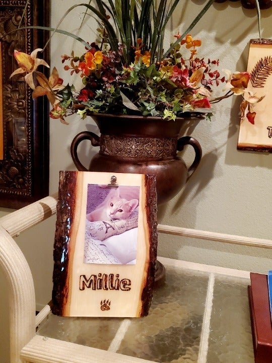 Personalized Cat Name & Paw Photo Frame, (Taking Orders)