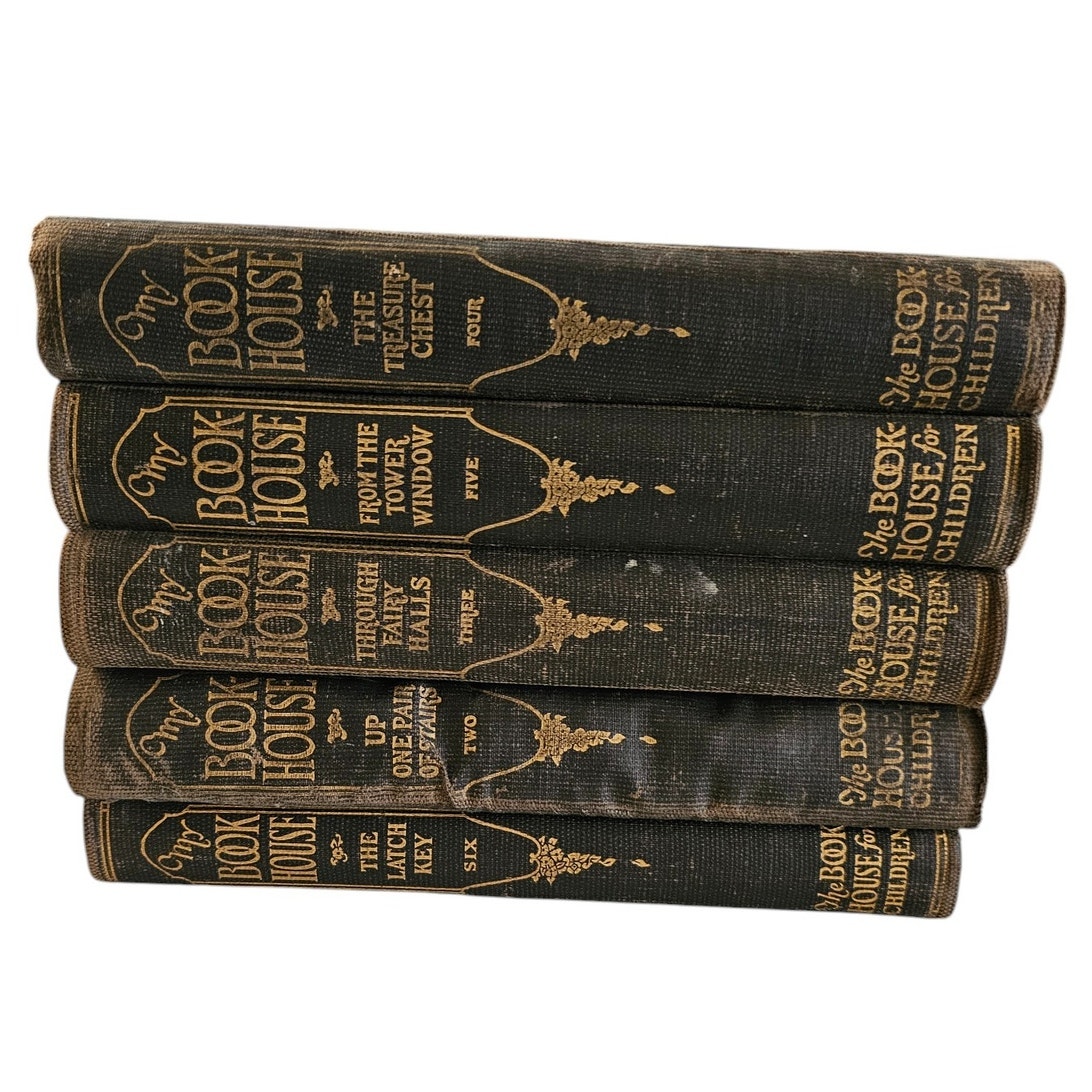 Antique 1920 Bookhouse In The Nursery For Children Chicago Publishers Lot of 5