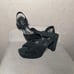Black Suede Platform Sandals by Jeffrey Campbell Anna Retro Platform sz 11
