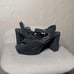 Black Suede Platform Sandals by Jeffrey Campbell Anna Retro Platform sz 11