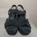Black Suede Platform Sandals by Jeffrey Campbell Anna Retro Platform sz 11
