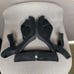 Black Suede Platform Sandals by Jeffrey Campbell Anna Retro Platform sz 11