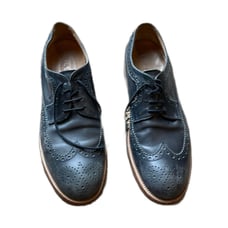 Mens TOD’S navy tie front oxfords