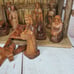 Rare Authentic Wood & Straw Manger