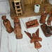 Rare Authentic Wood & Straw Manger