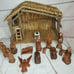 Rare Authentic Wood & Straw Manger