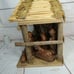 Rare Authentic Wood & Straw Manger