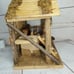 Rare Authentic Wood & Straw Manger