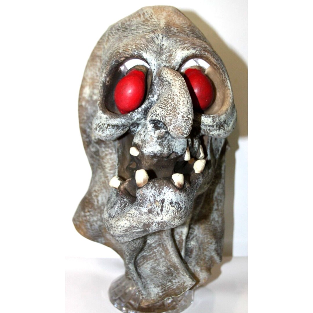 Paper Magic Group Halloween Rubber Adult Zombie Witch Mask Red Eyes Vintage 1997