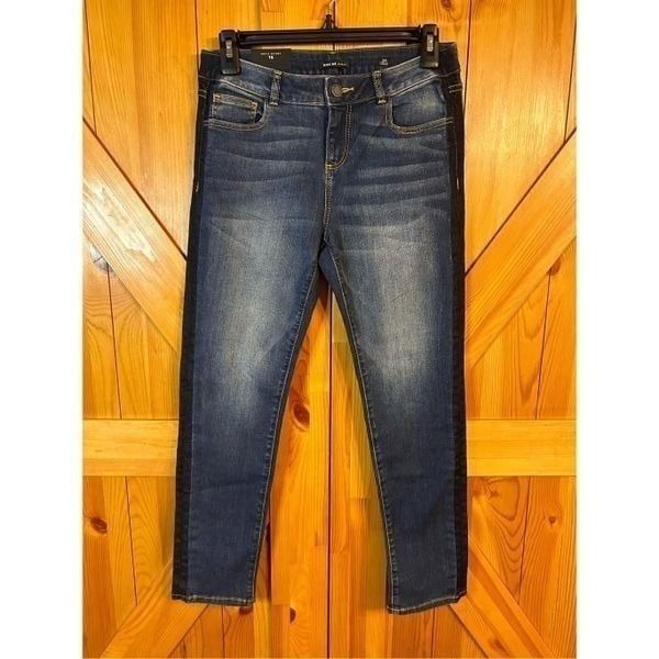Miss Me Girls Jeans size 16 Patch Ombre Skinny Stretch Ankle Skinny Nwt (4675)