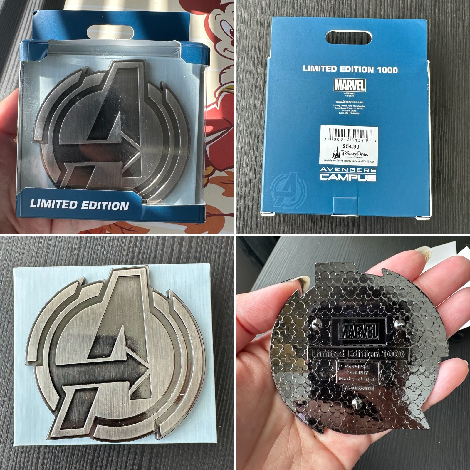 Disney Marvel Avengers Campus Jumbo Logo Pin LE 1000