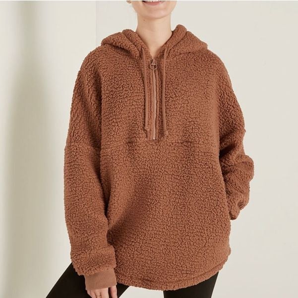 PINK | PLUSH FLEECE PULLOVER | Sz Small
