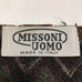 70's Vintage! Italian-made MISSONI UOMO Zigzag Pattern Stole