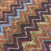 70's Vintage! Italian-made MISSONI UOMO Zigzag Pattern Stole