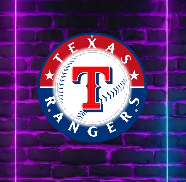 Texas Rangers Neon sign