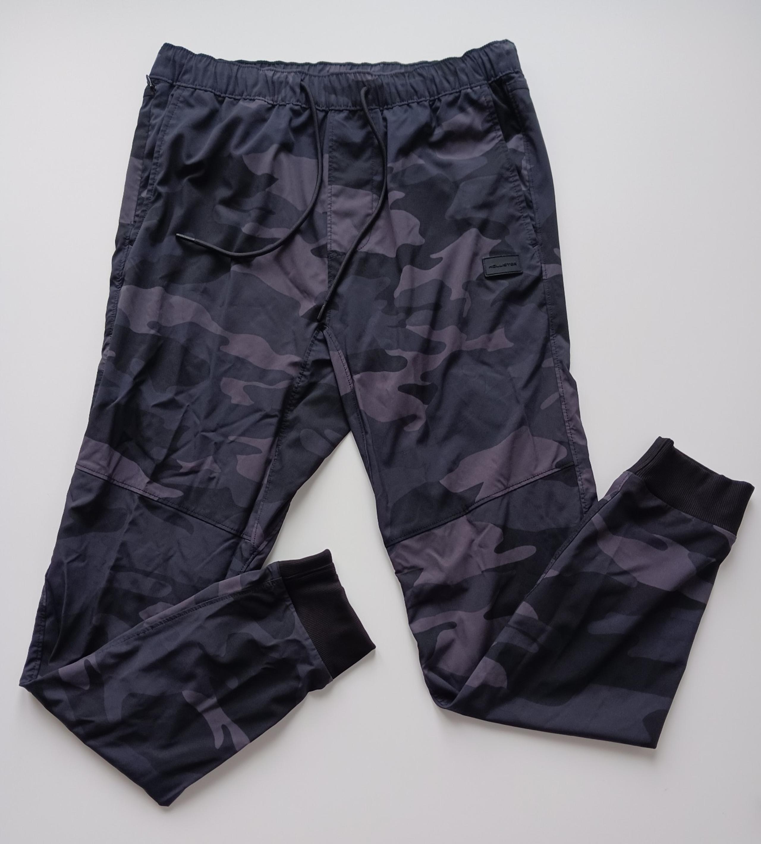 Hollister Skinny Jogger Women's Small Gray Camo Print Drawstring Pants