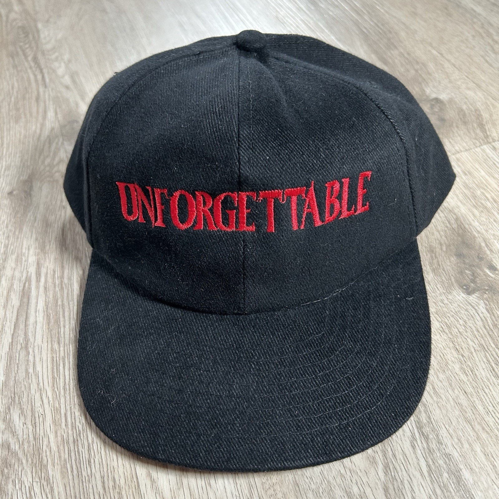 Vintage 1996 Unforgettable Hat Snapback Movie MGM Pictures Ray Liotta Black Cap
