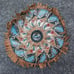 Leather Work Metallic Embossed circle art southwest texmex