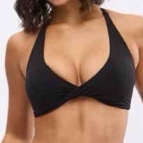 Buffbunny Glow Sports Bra Onxy Black Butter Fabric Lined Small