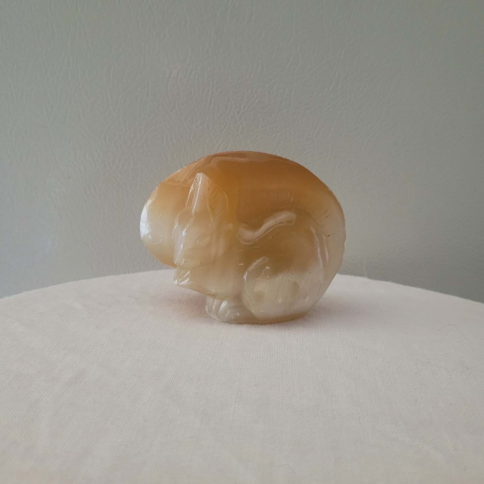 Vintage Carved Gemstone Squirrel