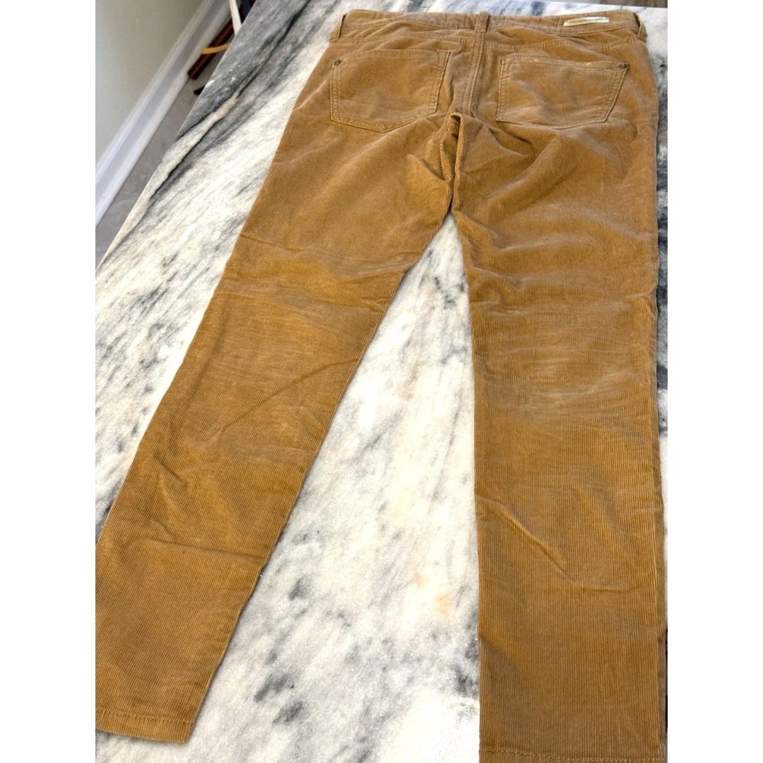 Anthropologie Pilcro and the Letterpress Stet Fit Corduroy Pants Tan Sz 26 EUC
