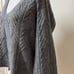 Ramy Brook Trinity Crystal embellished Gray cable knit sweater size Medium