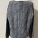 Ramy Brook Trinity Crystal embellished Gray cable knit sweater size Medium