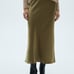 Mango Satin long skirt