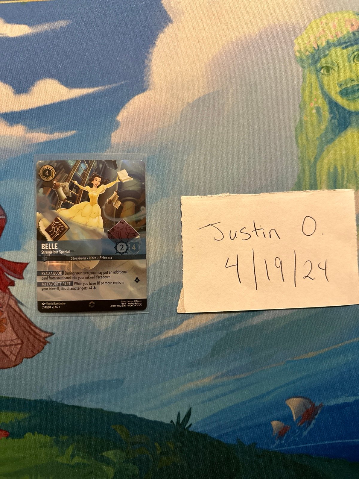 Belle Strange But Special Lorcana Alternate Art Card