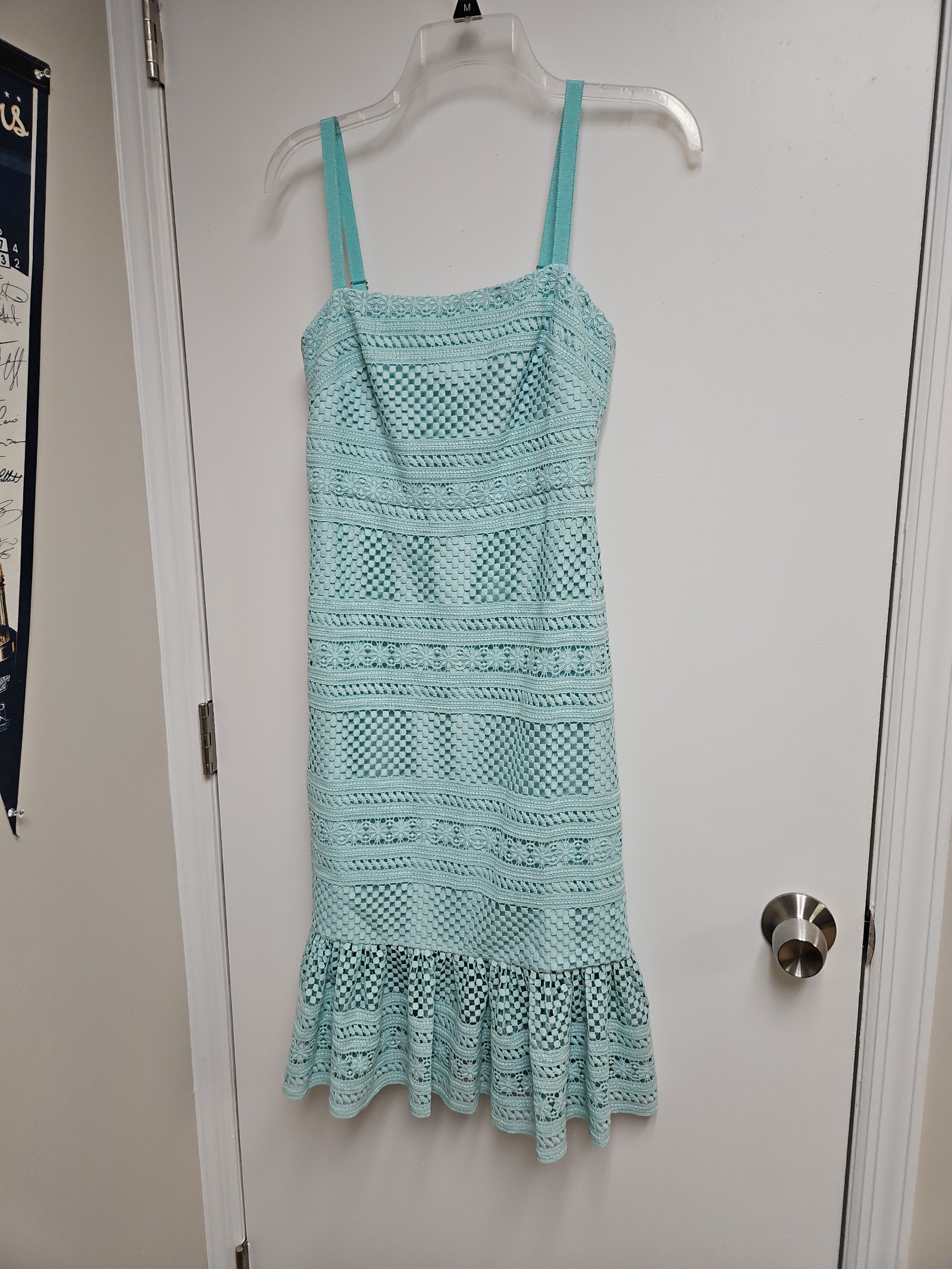 J. Crew Mint Crochet Midi Dress Size 0 New With Tags