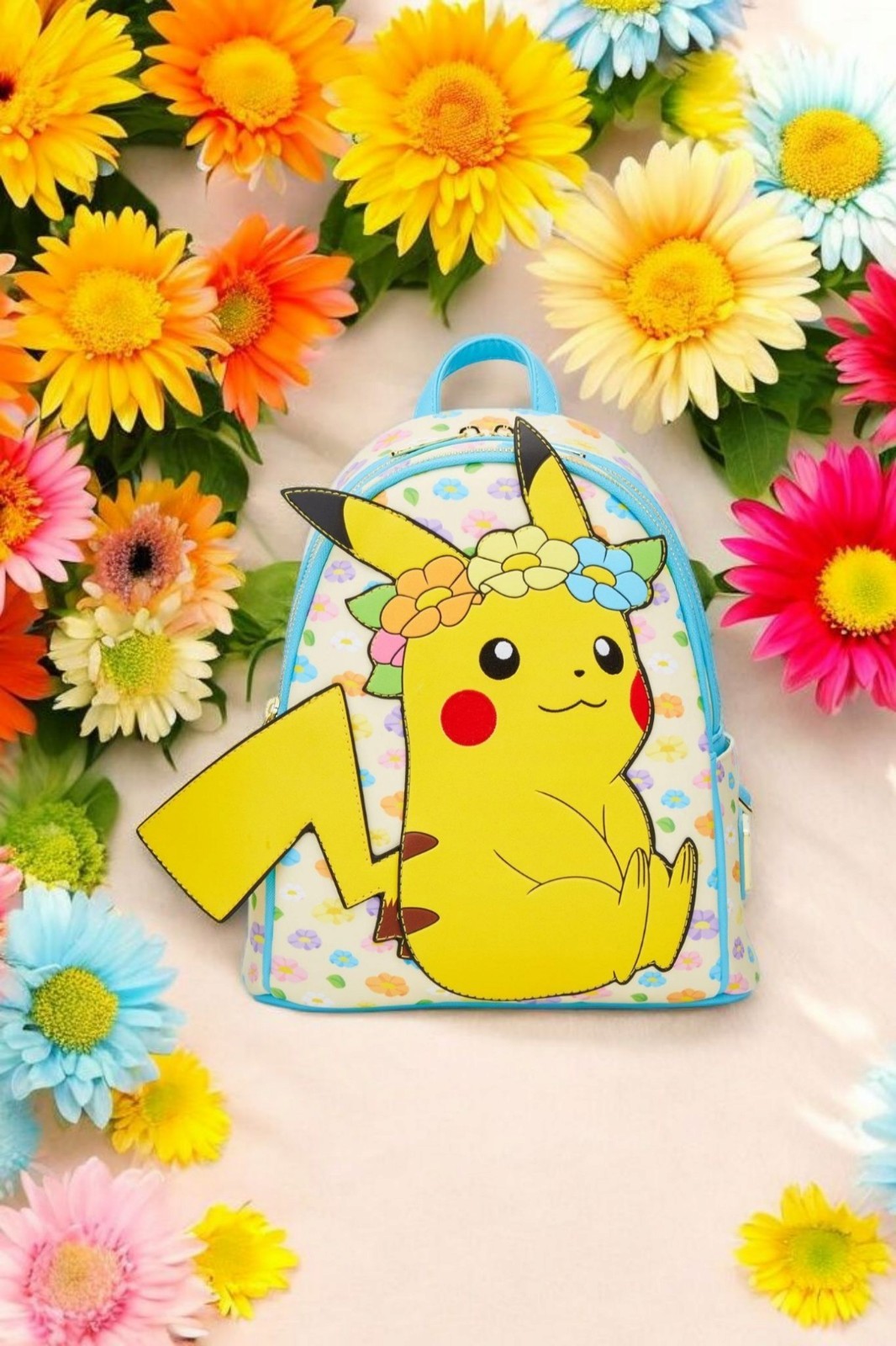 Loungefly Pokemon Pikachu Springtime Flower Crown Backpack