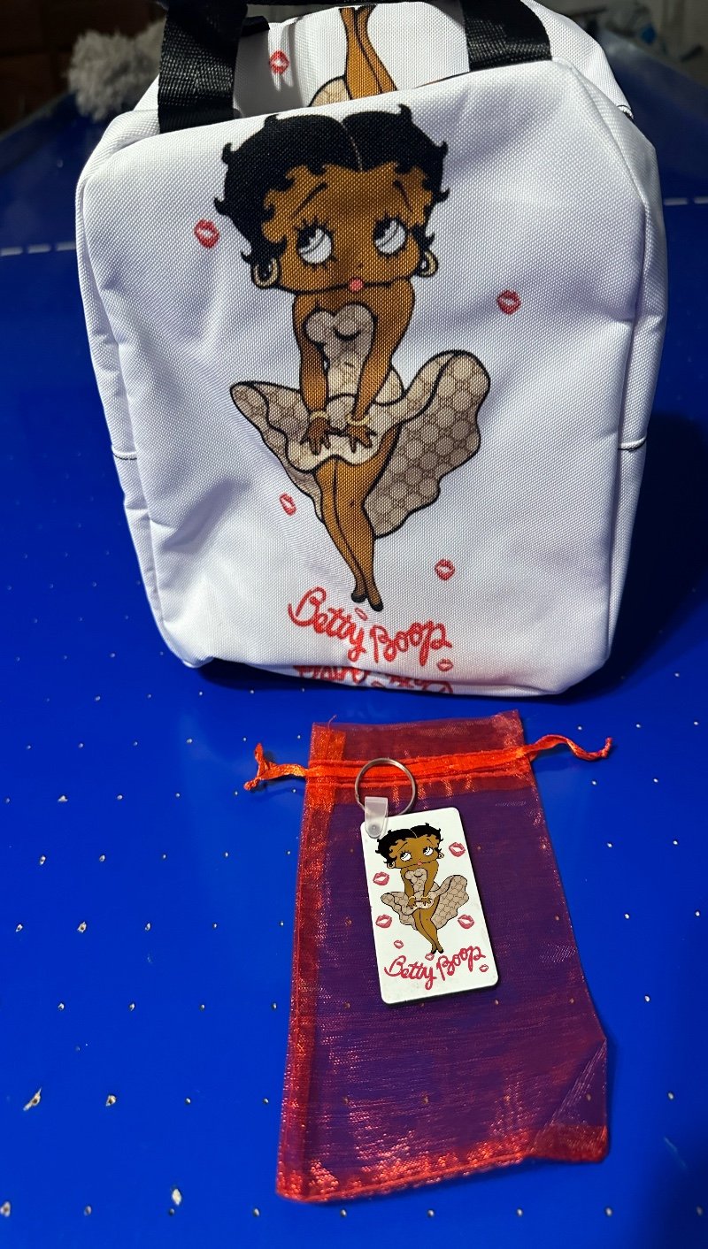 African American Betty Boop Lunchbox and Keychain