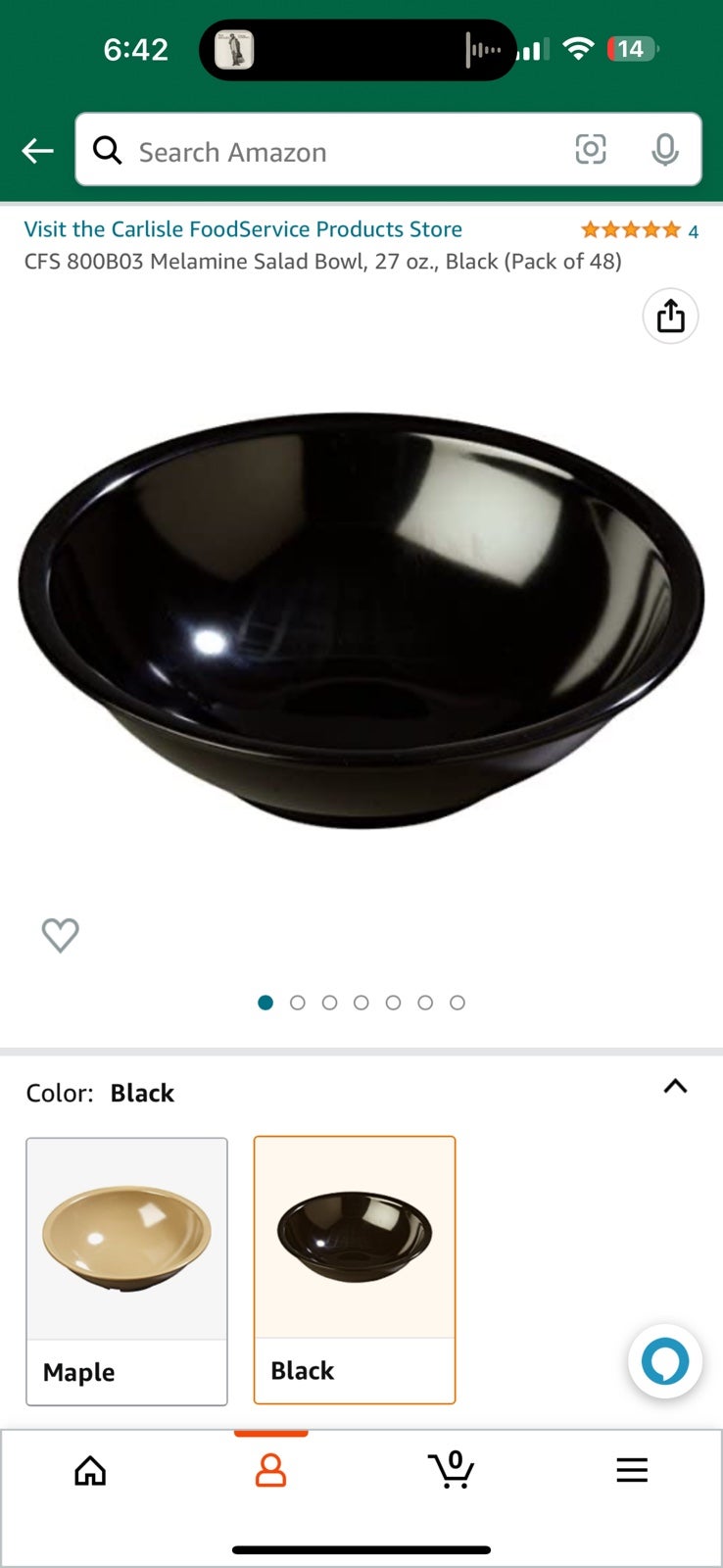 48 case salad bowls set