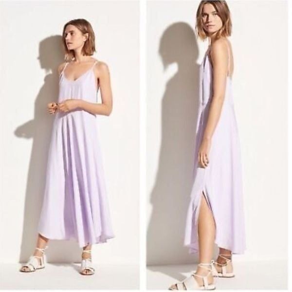 VINCE Lavender Slip On Cami Midi Dress 90s Resortwear Vacation
