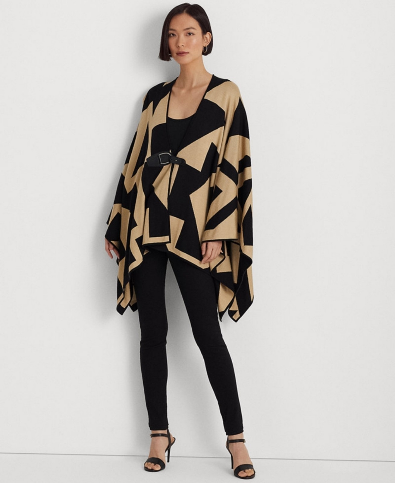 Lauren Ralph Lauren Women's Geo-Print Cotton-Blend Cardigan.