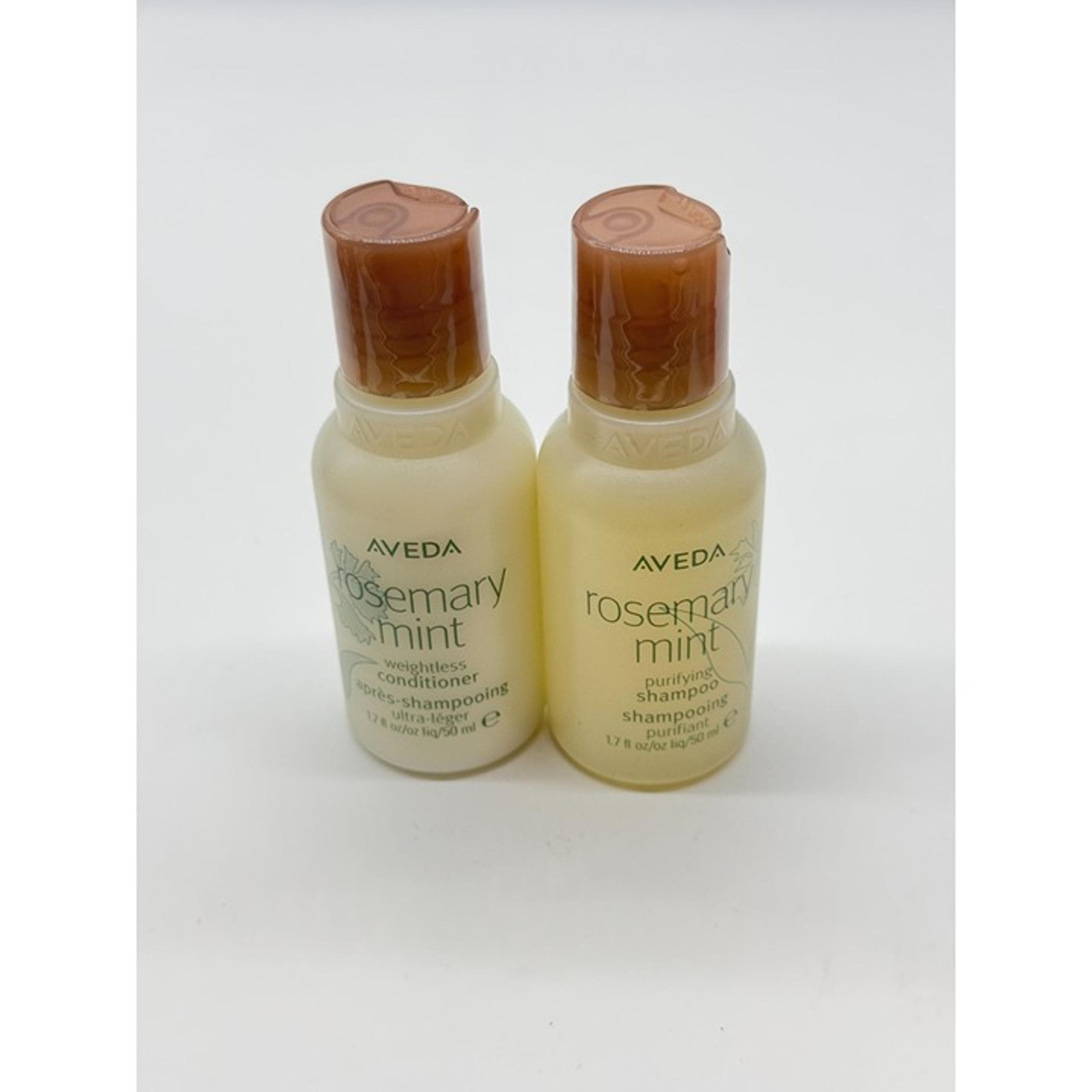 Rosemary Mint Weightless Conditioner and Shampoo Set Travel Size - Aveda