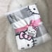 Hello Kitty plaid throw blanket 60X70