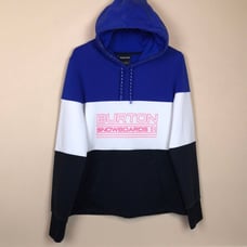 Burton Women’s Color Block “BURTON SNOWBOARDS” Graphic Print Fleece Lined Hoodie