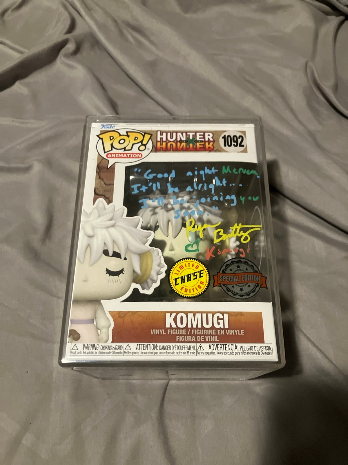 Signed chase komugi funko pop