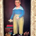 SUZY AALUND (America, 1933-2016), Portrait of a boy with a toy Noah's Ark