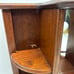 Vintage Wood Mirror Curio Display Rack Plant Shelf