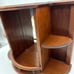 Vintage Wood Mirror Curio Display Rack Plant Shelf