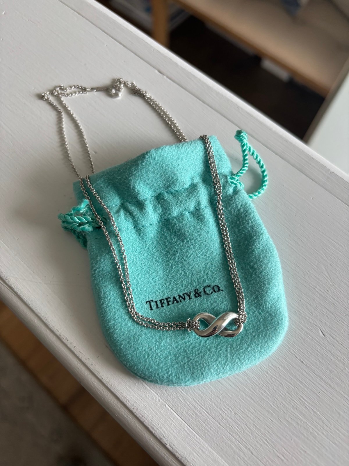 Tiffany & Co. Sterling Silver Infinity Necklace