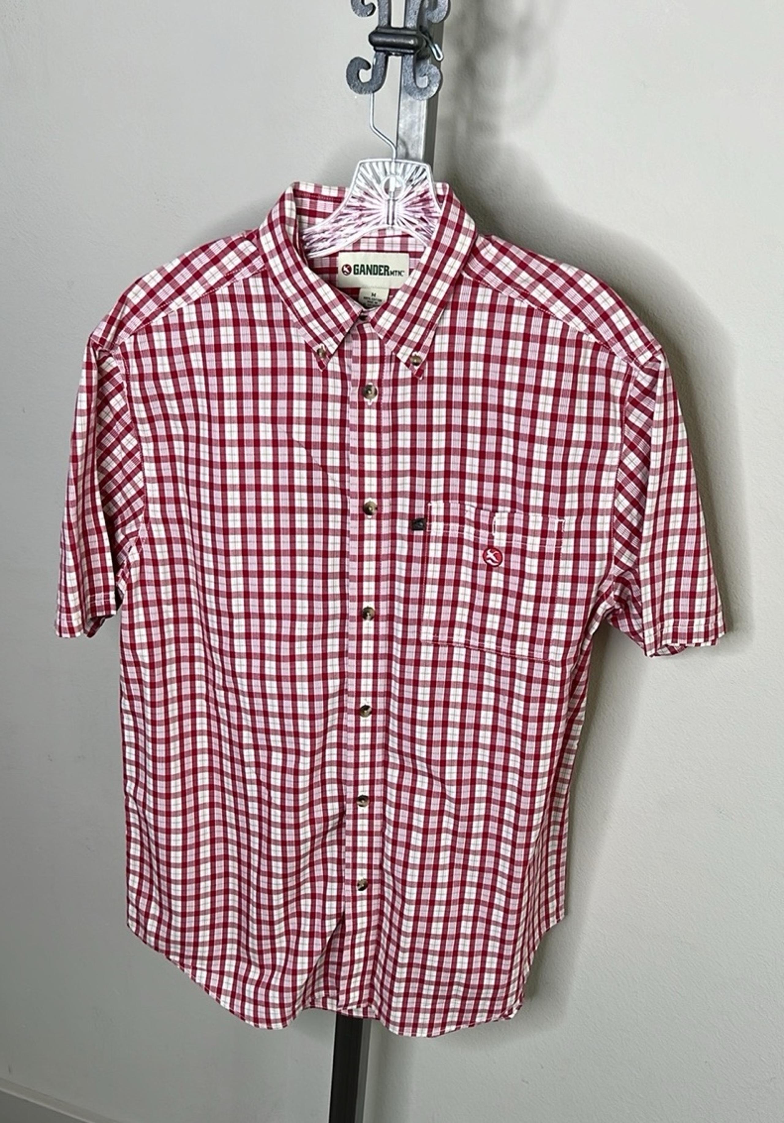 NWOT Gander Mountain Plaid red short sleeve Large button down