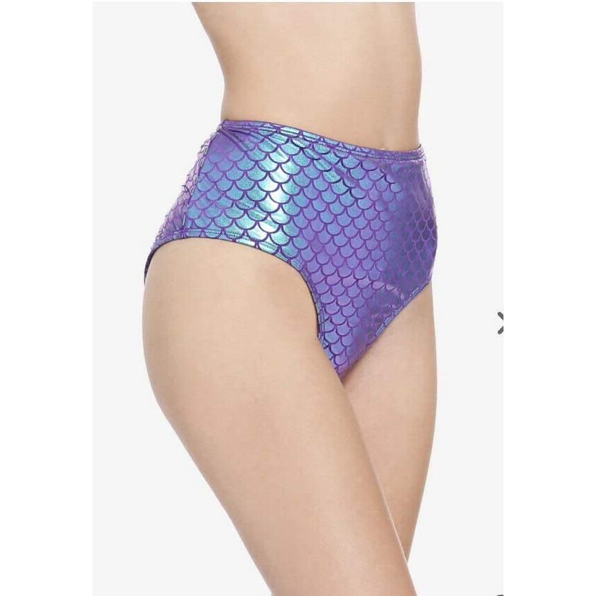 Disney Little Mermaid Ariel Plus 2X 18/20 High Waisted Scale Swim Bikini Bottom