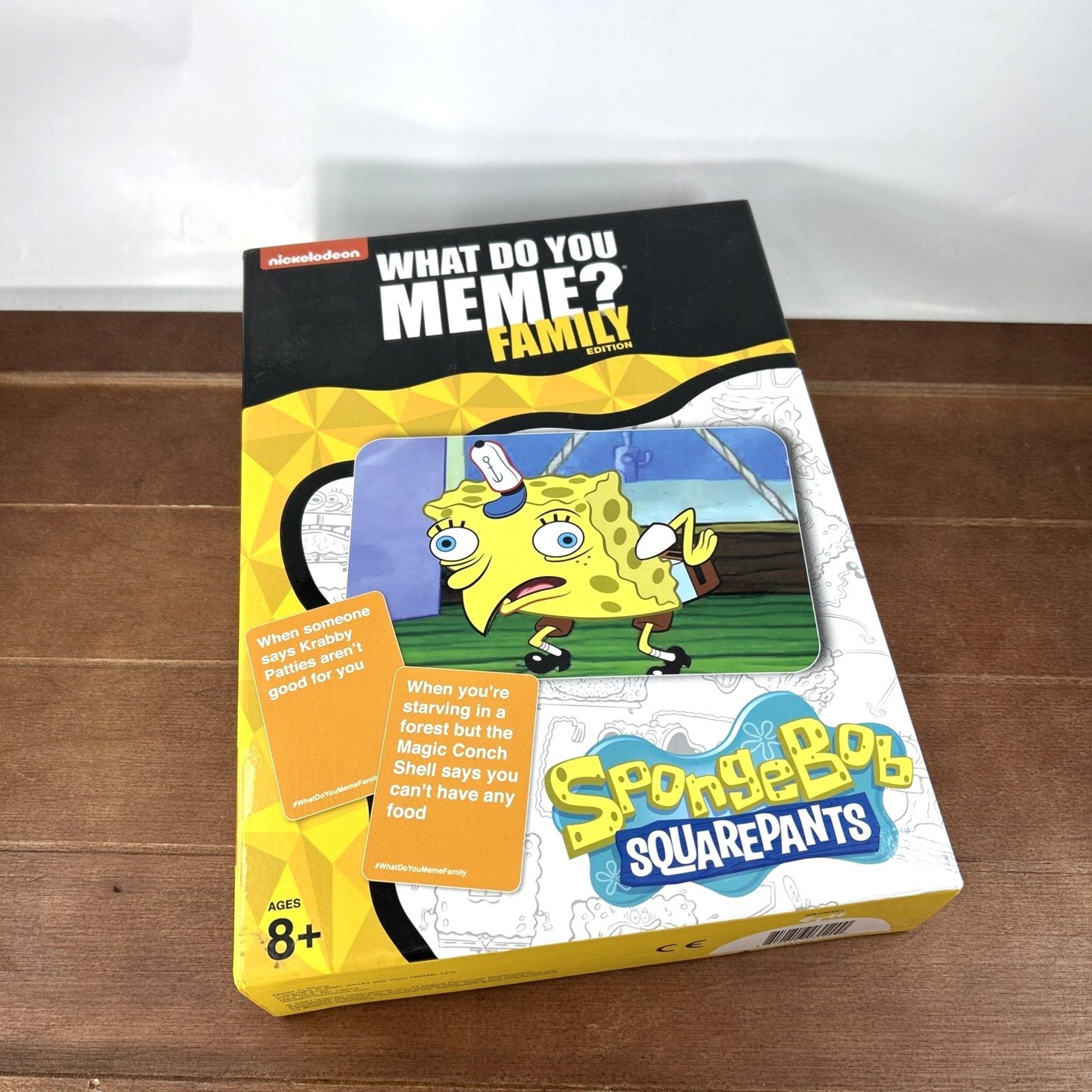 Nickelodeon SpongeBob SquarePants What Do You Meme Family Edition Card Game