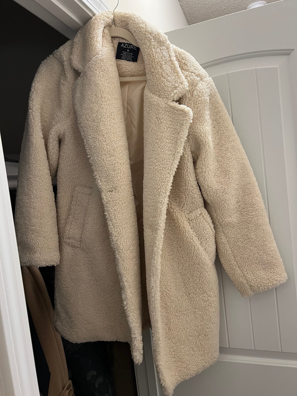 Azure Sherpa coat