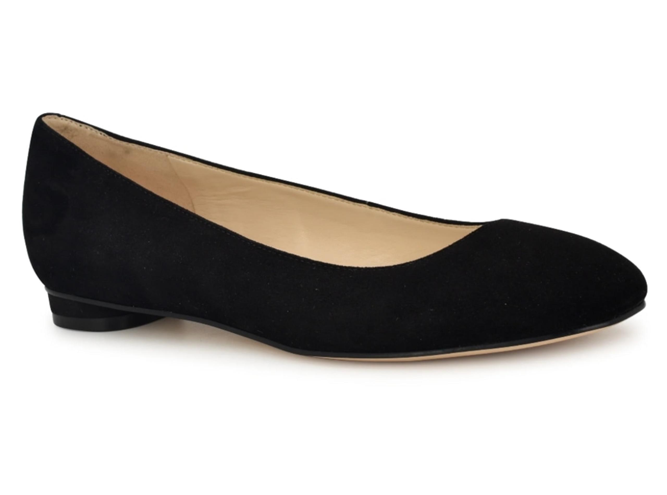 Women's Nine West Black Robbe Ballet Flats Shoes Size 7