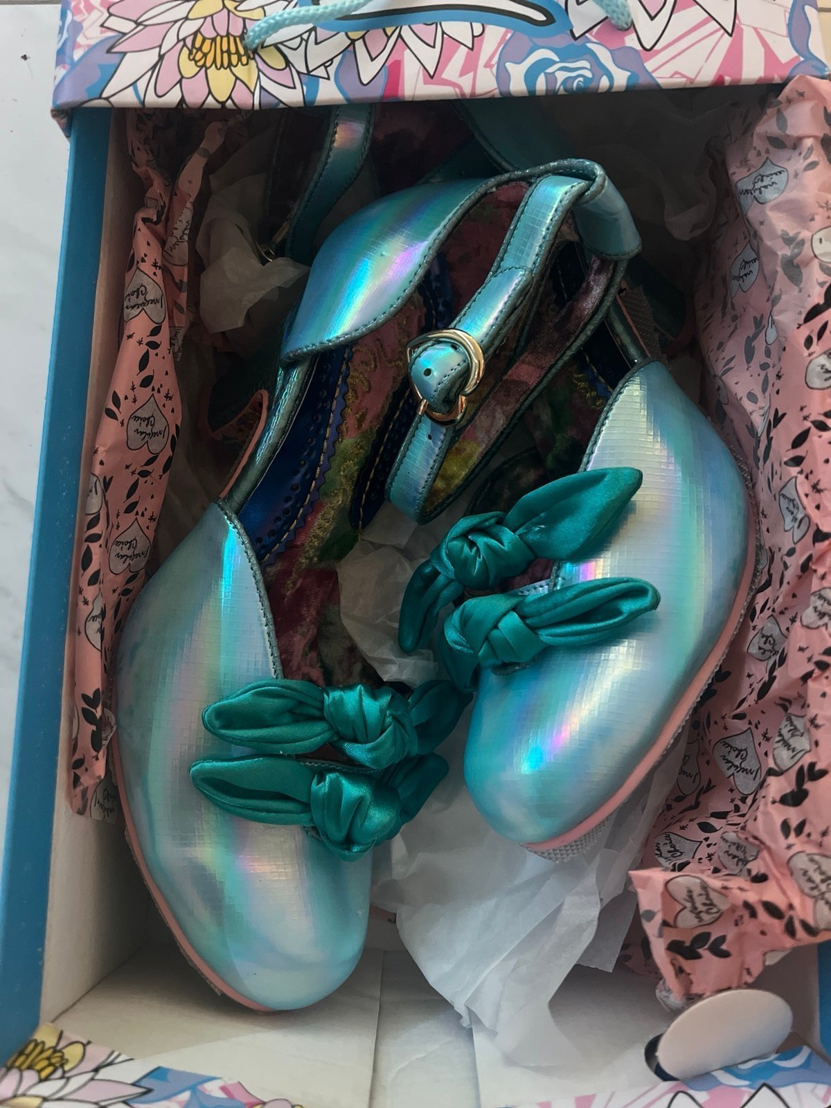 Irregular Iridescent mermaid heels